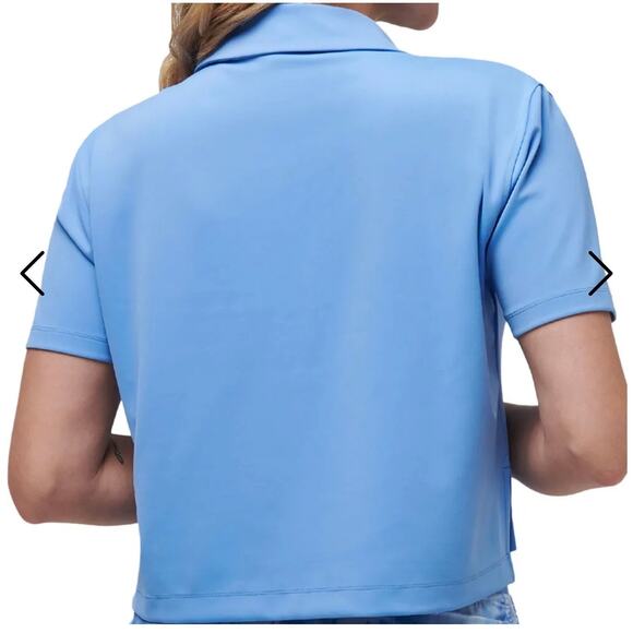 TravisMathew Women's Deco District Polo - Cornflower Blue (New) - Picture 2 of 5